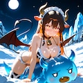 サキュバスと氷の魔物と雪原と2 3枚目