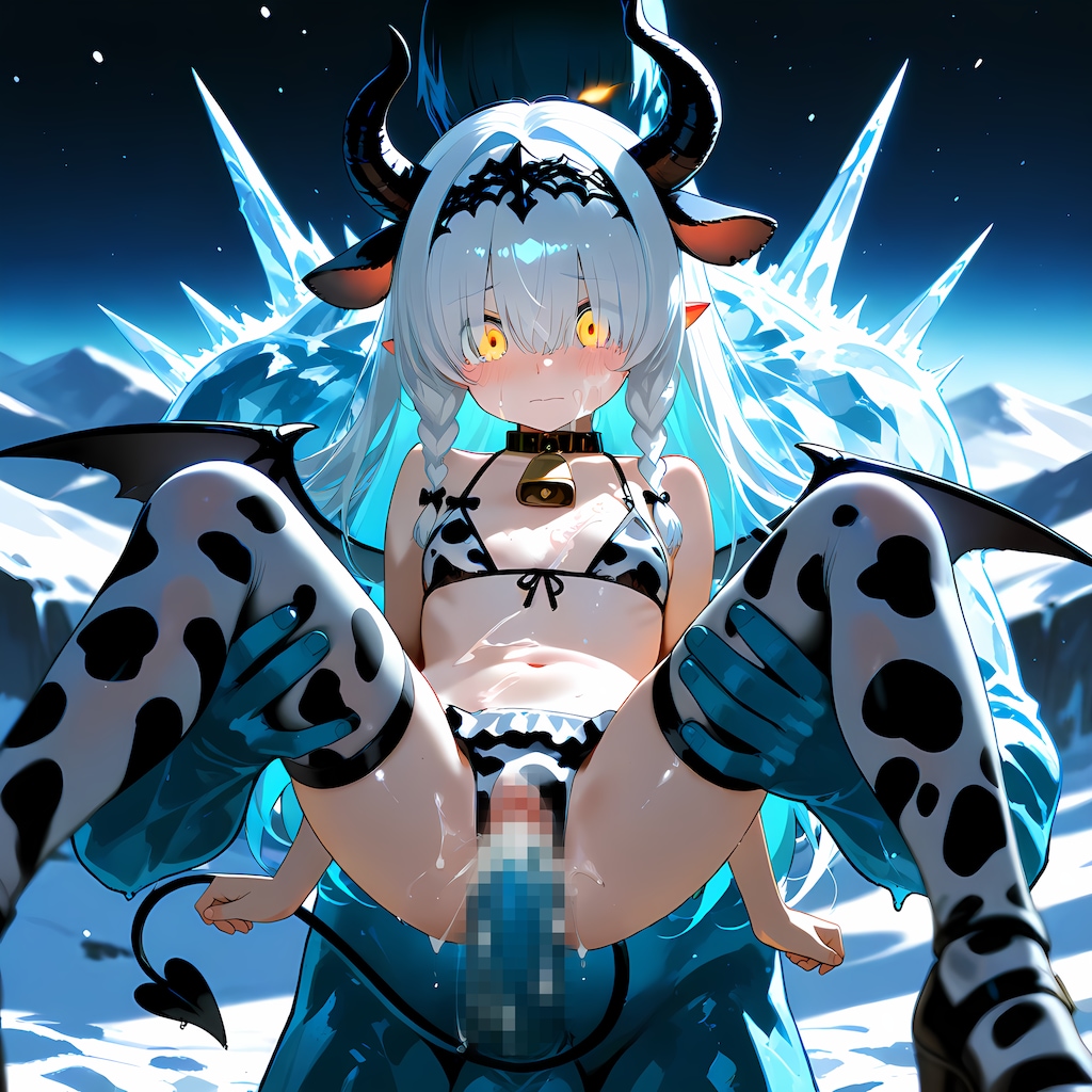 サキュバスと氷の魔物と雪原と2