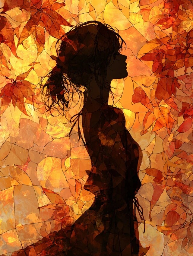 紅葉のステンドグラス | の人気AIイラスト・グラビア