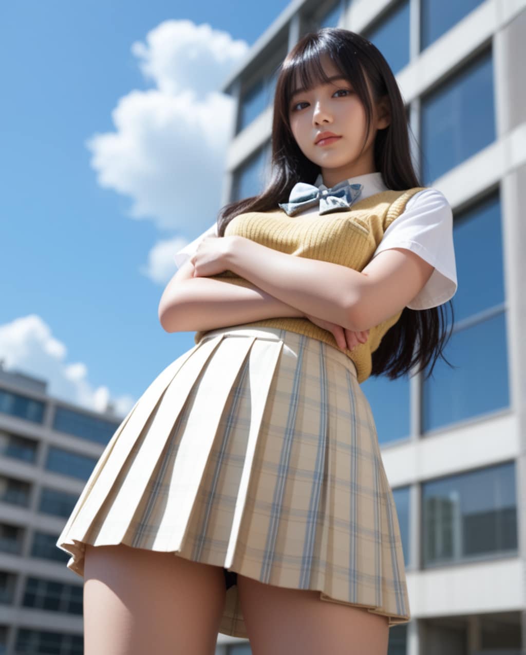 見下ろす女の子