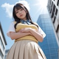 見下ろす女の子 4枚目