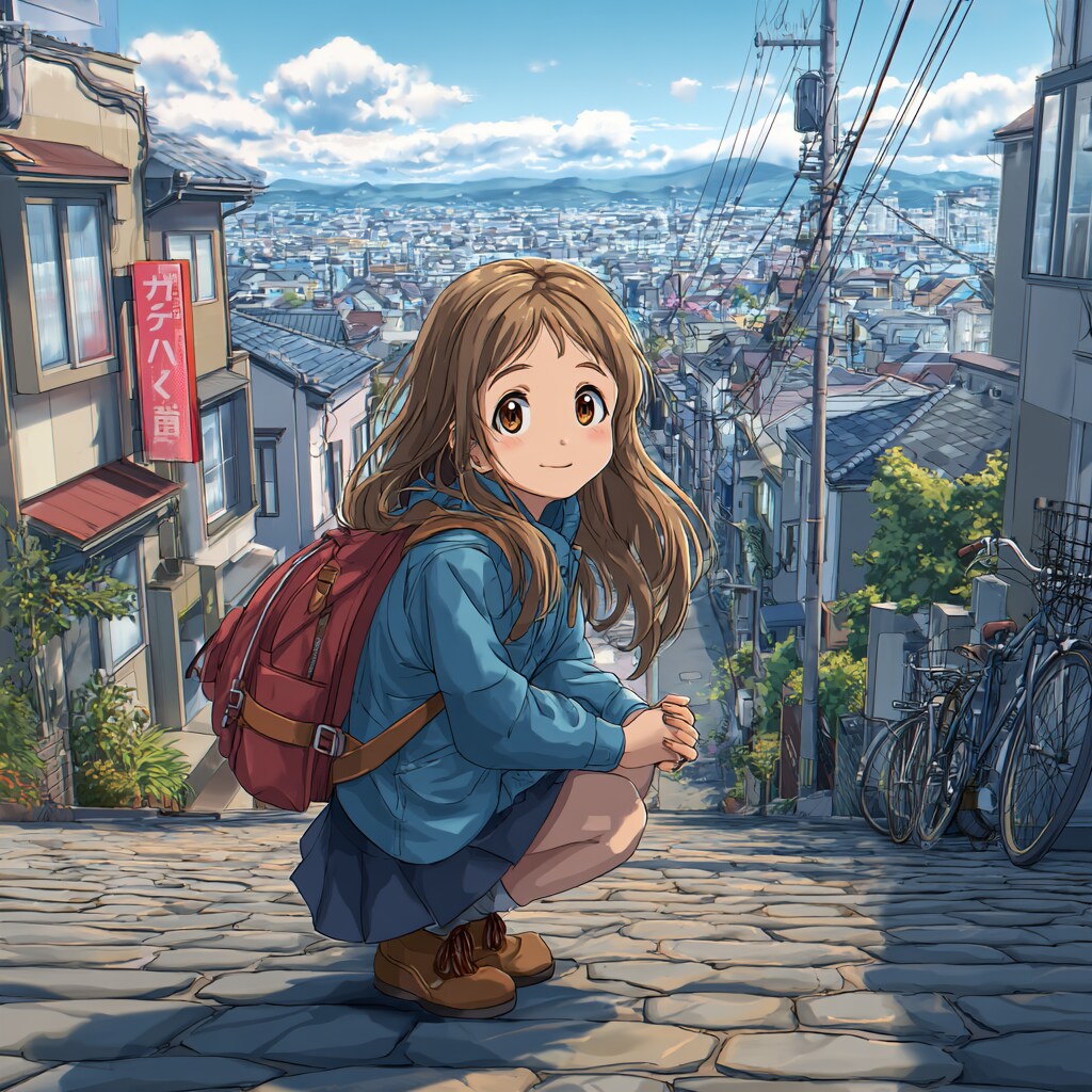 街の女の子 girl in town