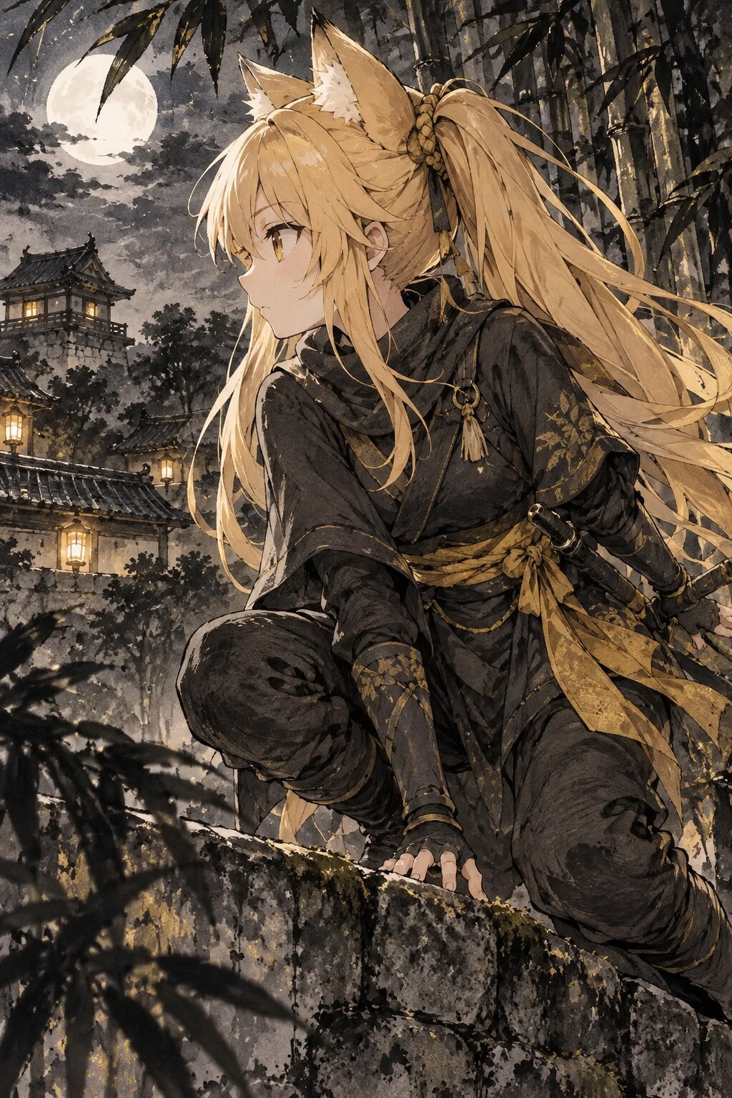 忍者のミラ | の人気AIイラスト・グラビア
