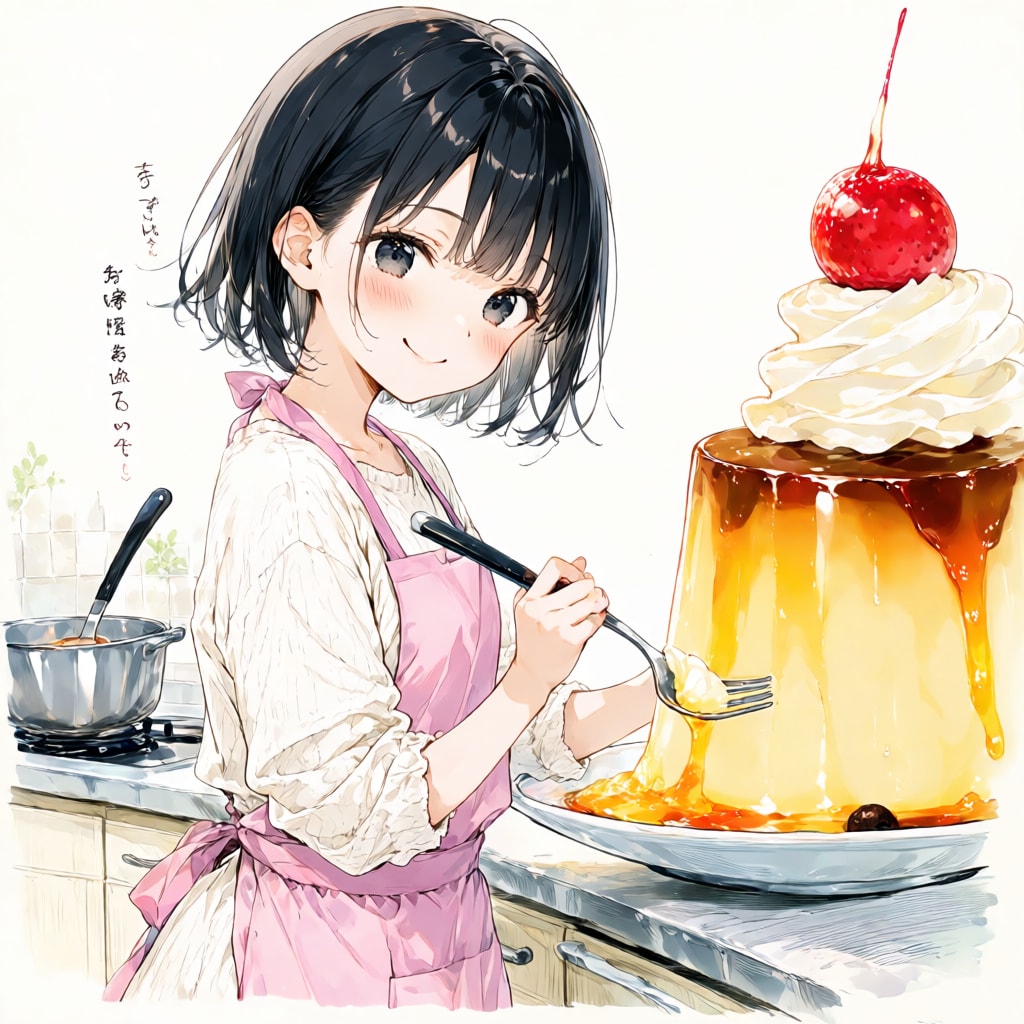 プリン作ってみた | の人気AIイラスト・グラビア