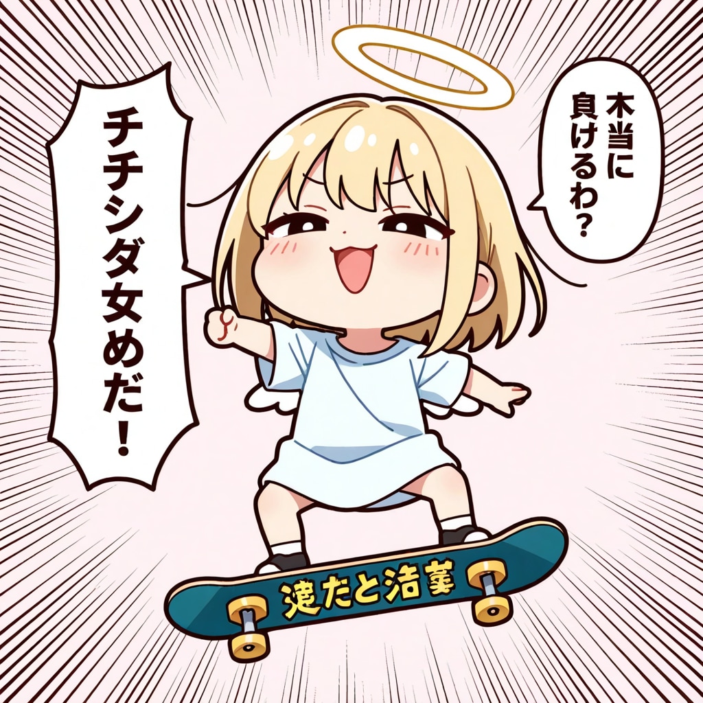 スケートボーディングエンジェル