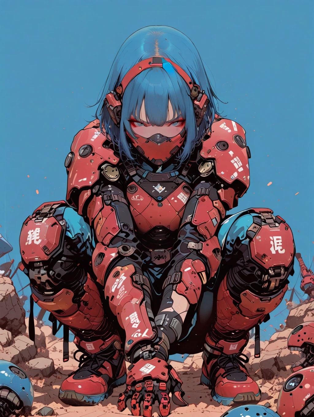 しゃがむ人 | の人気AIイラスト・グラビア