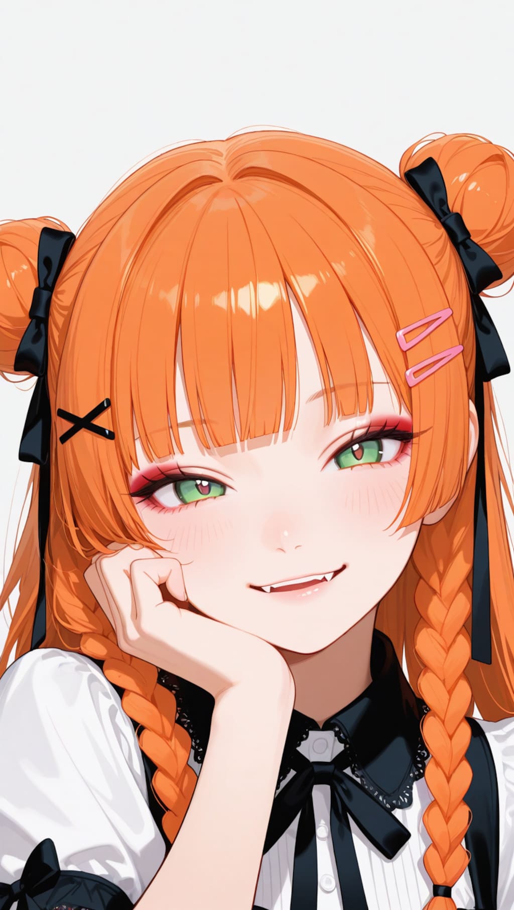 オレンジヘアーの女の子