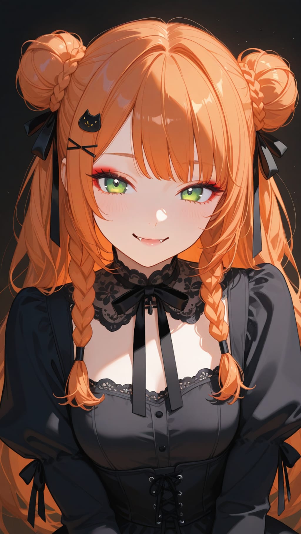 オレンジヘアーの女の子