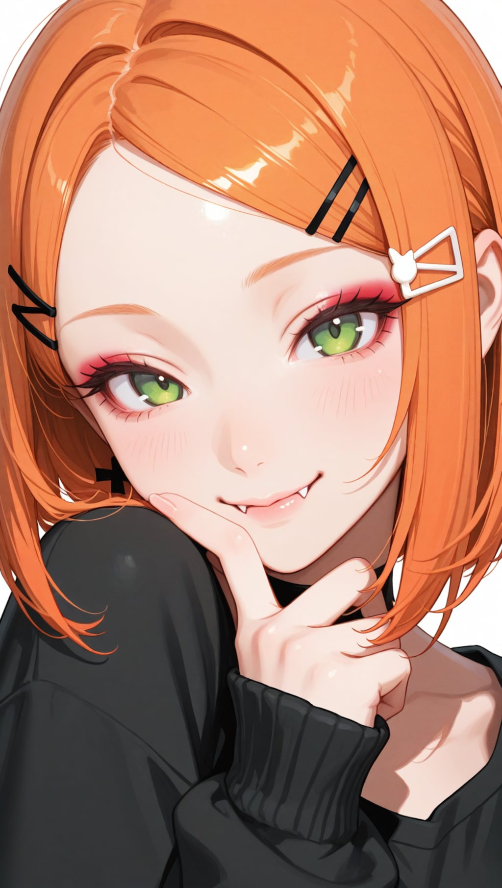オレンジヘアーの女の子