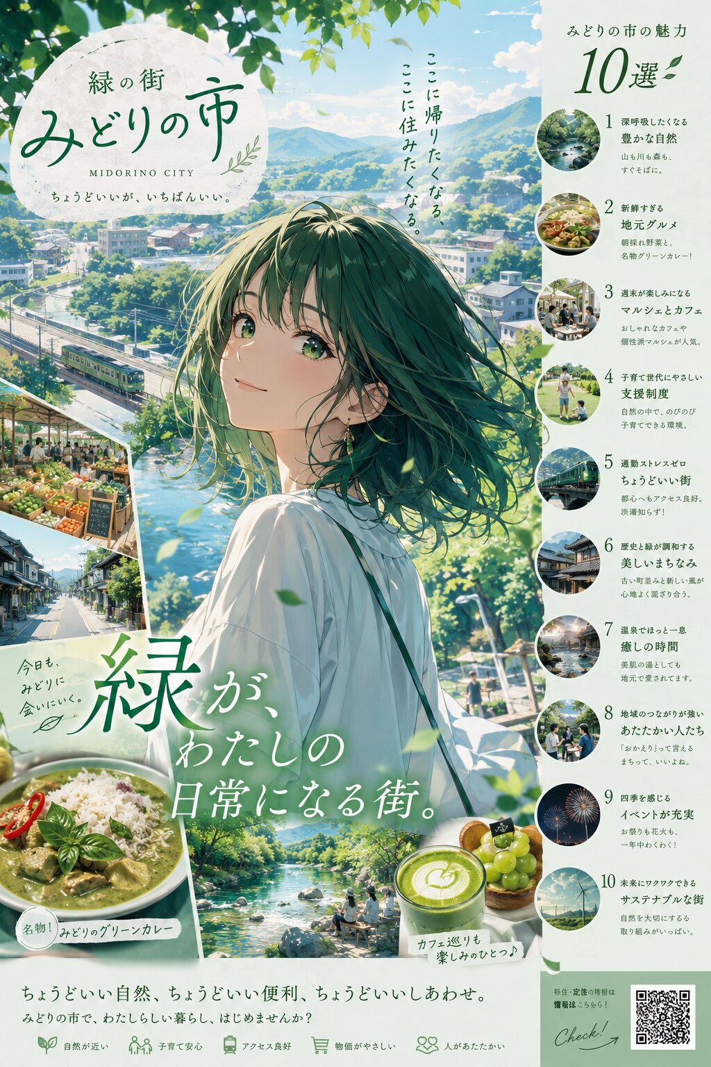 緑豊かな街