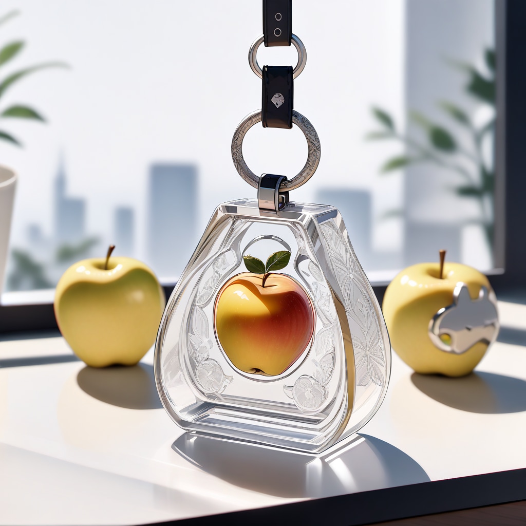 林檎のキーホルダー