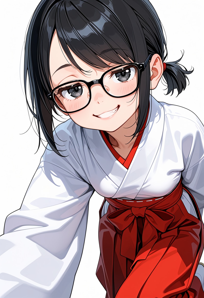 巫女服の中二早瀬弓香 | の人気AIイラスト・グラビア