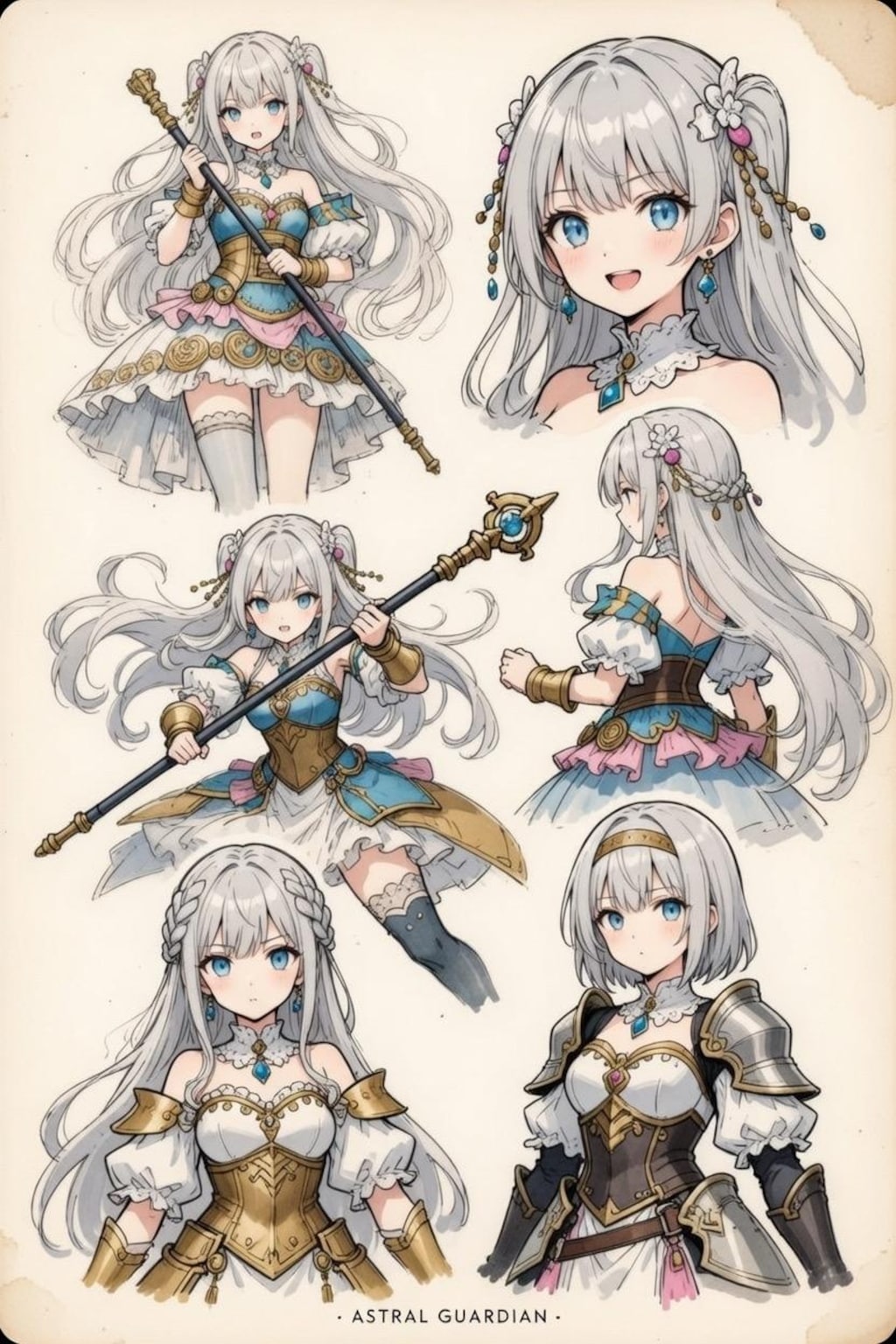 魔法少女　キャラシート付き