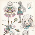 魔法少女　キャラシート付き 2枚目
