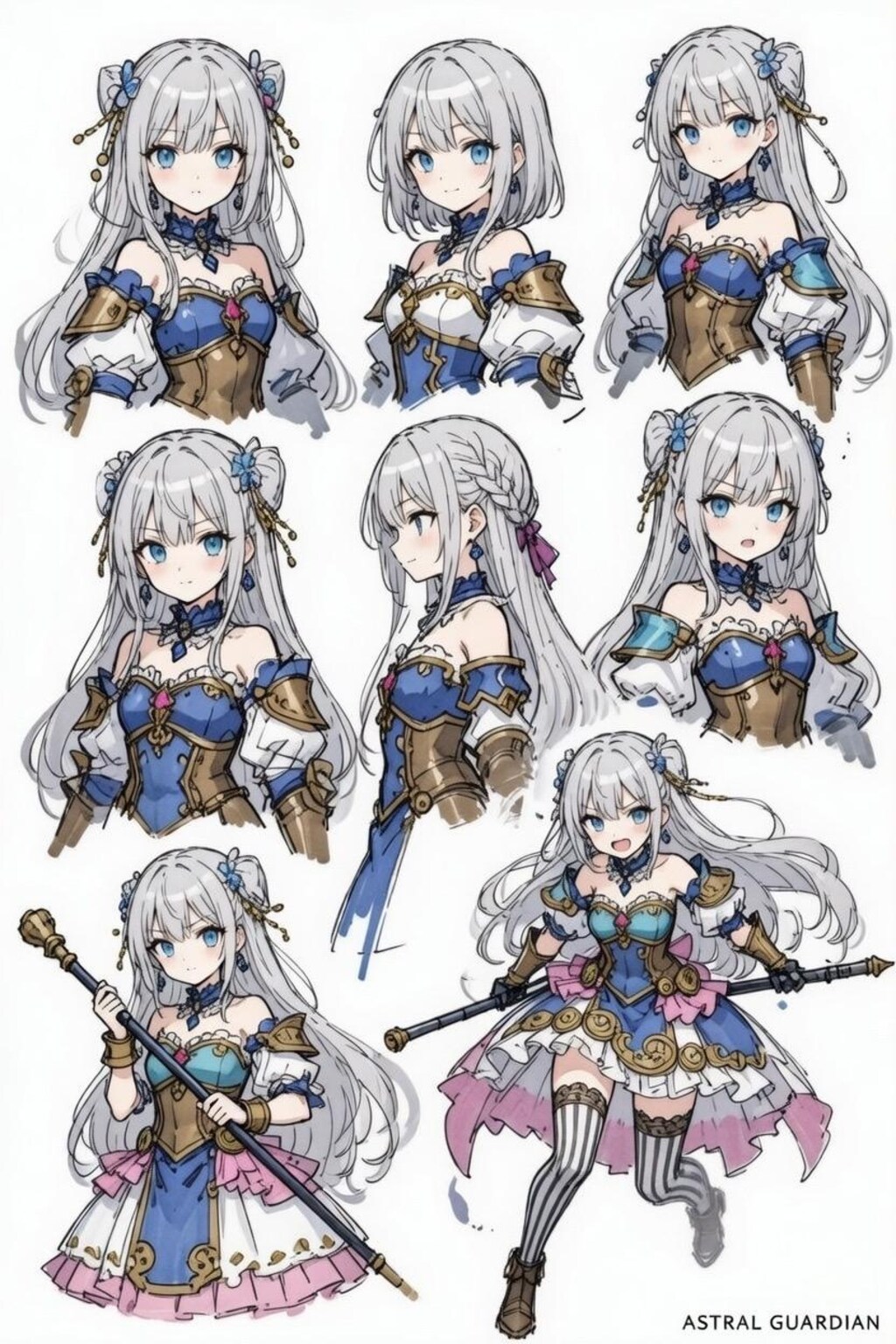 魔法少女　キャラシート付き