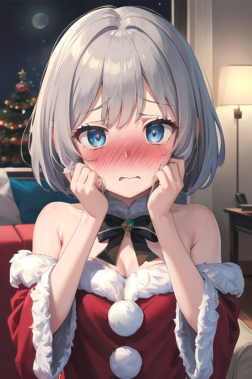 １ヶ月来るのが早かった事を子供に指摘されたサンタ🎅 | の人気AIイラスト・グラビア