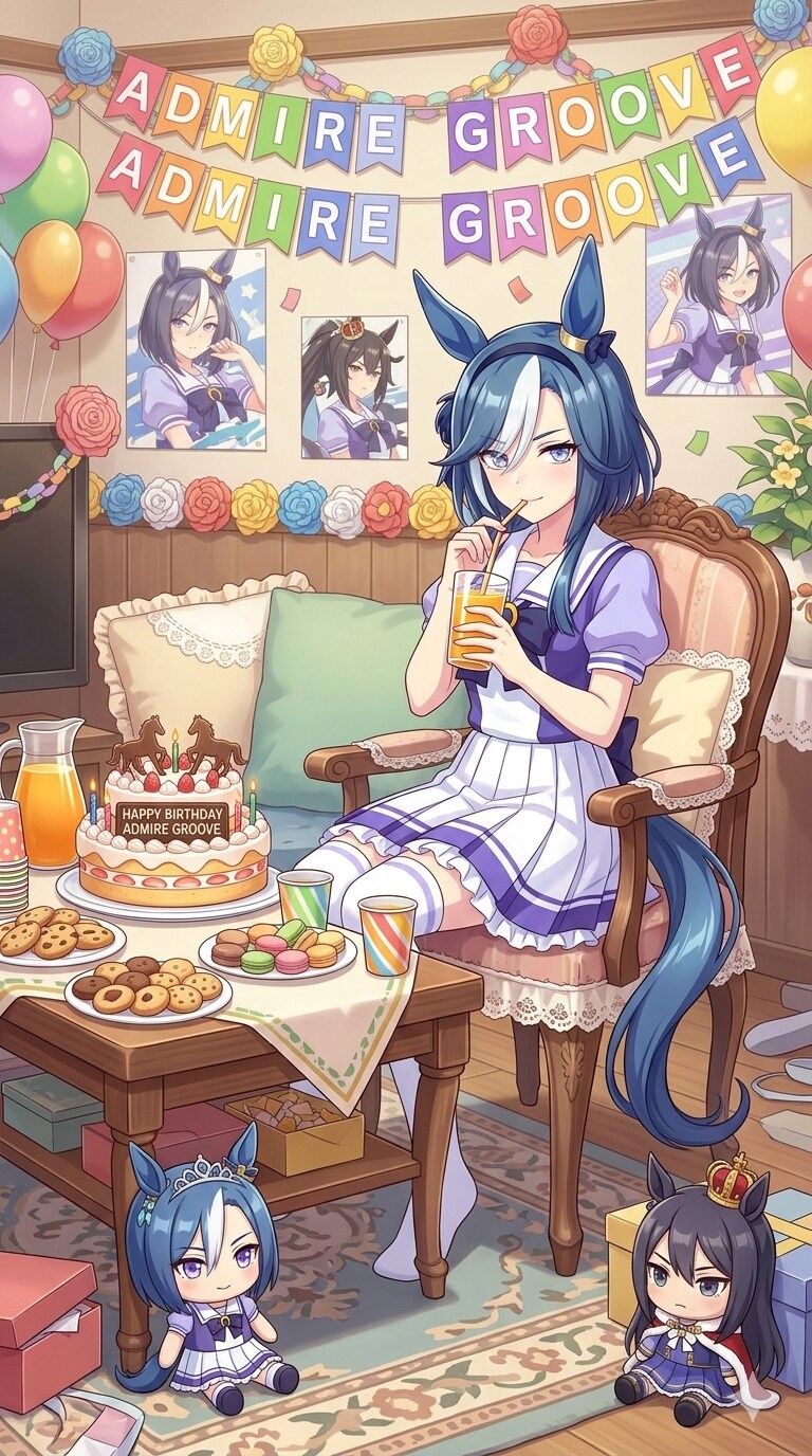 お誕生日のアドマイヤグルーヴ🎂 | の人気AIイラスト・グラビア