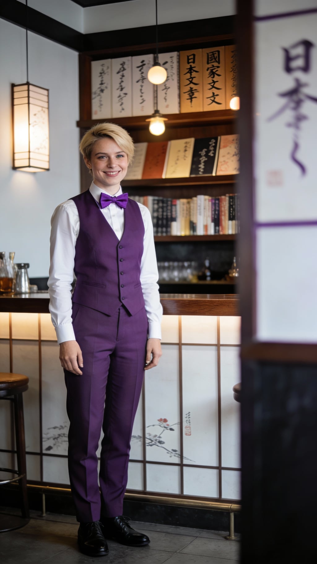 クールバーオーナーエリザベス・カンストールの国民の文学バー来訪