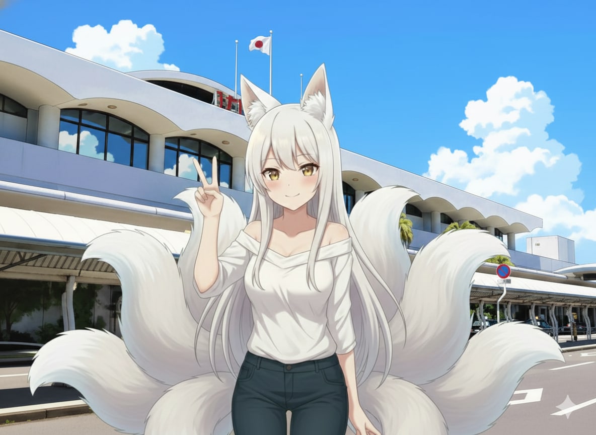 九尾の週末宮崎旅 | の人気AIイラスト・グラビア