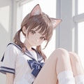 猫耳ルーズソックス 3枚目
