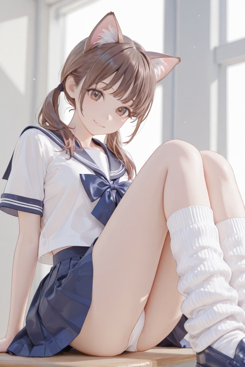 猫耳ルーズソックス