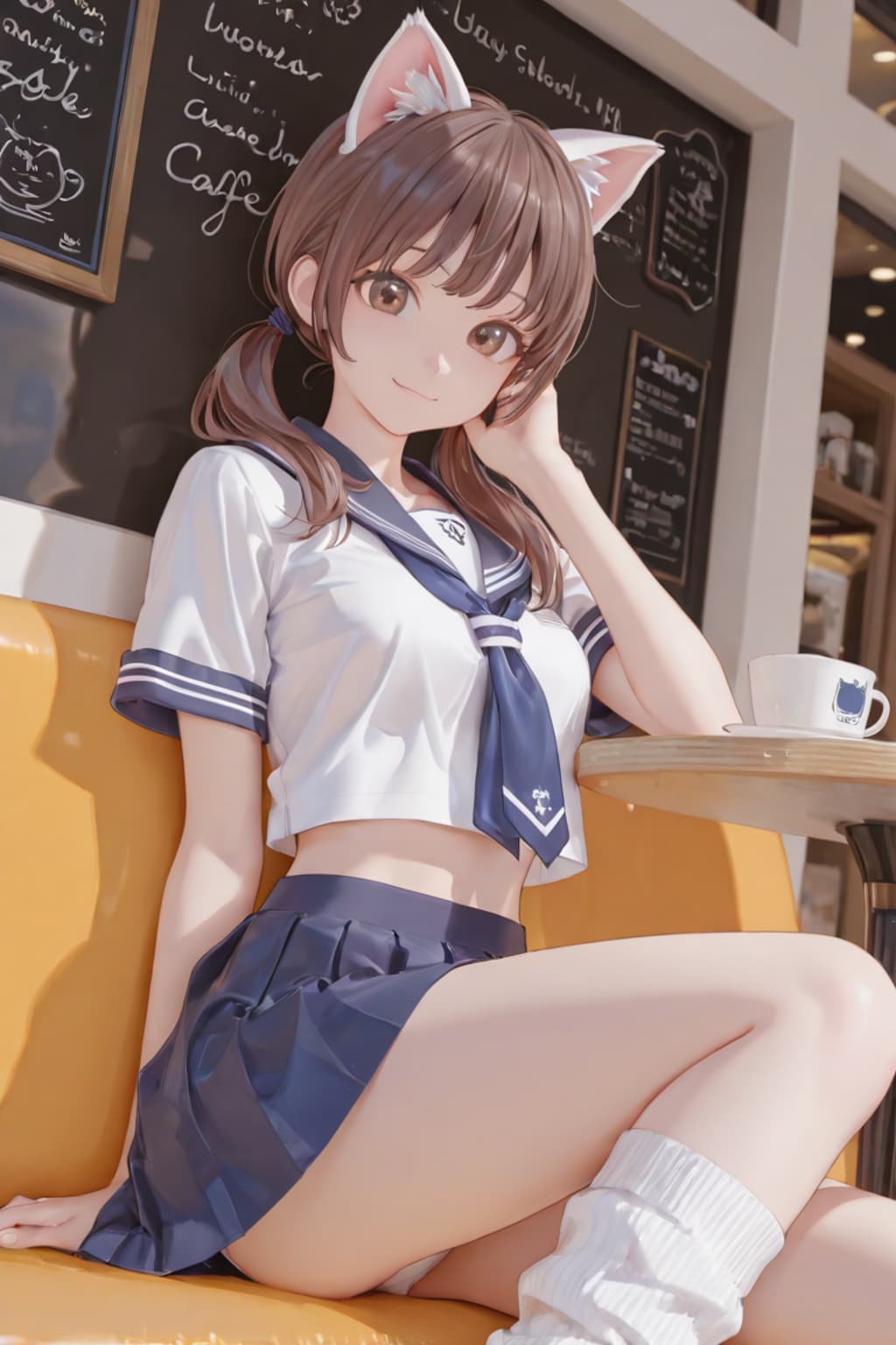 猫耳ルーズソックス