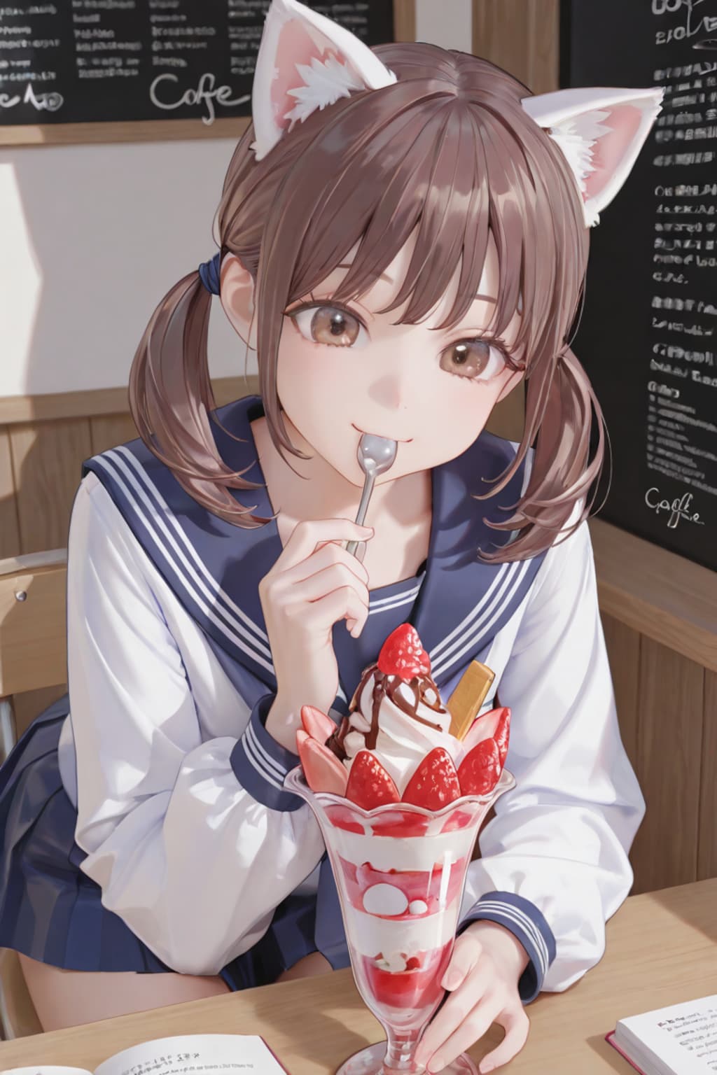 猫耳ルーズソックス