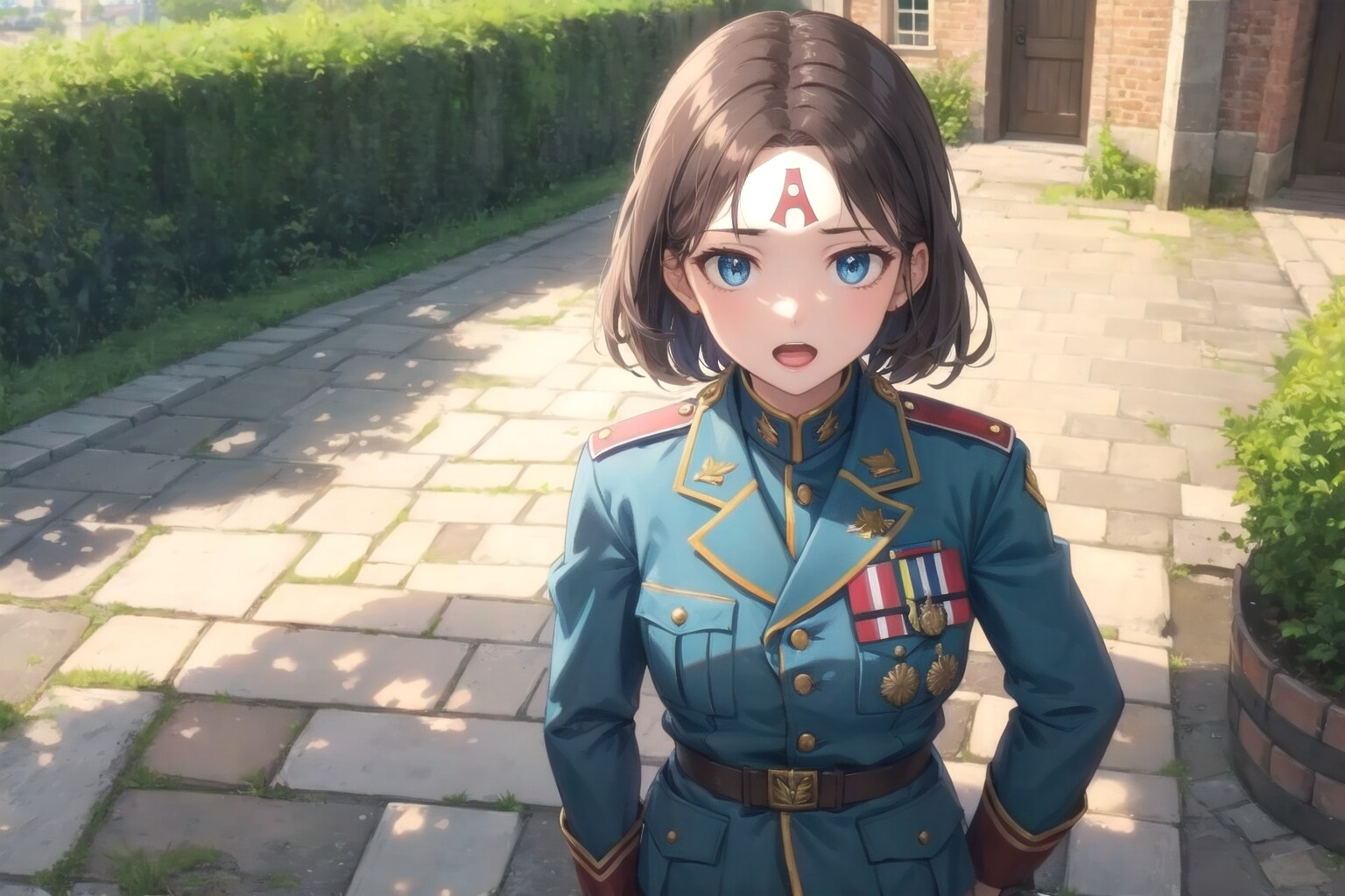 「なぁ、准尉。さっきから視線を感じているんだが…」