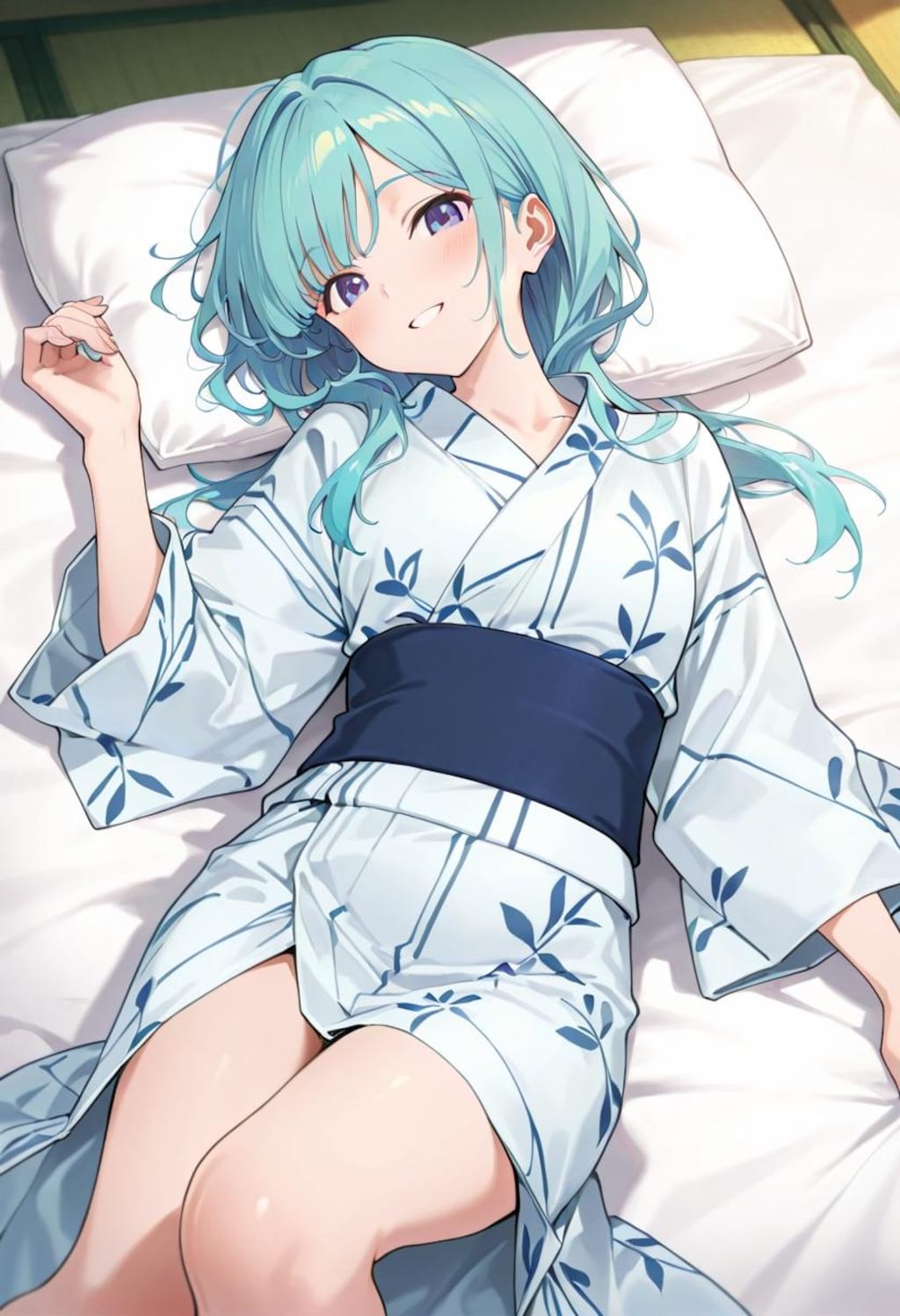 緑髪浴衣娘（608）