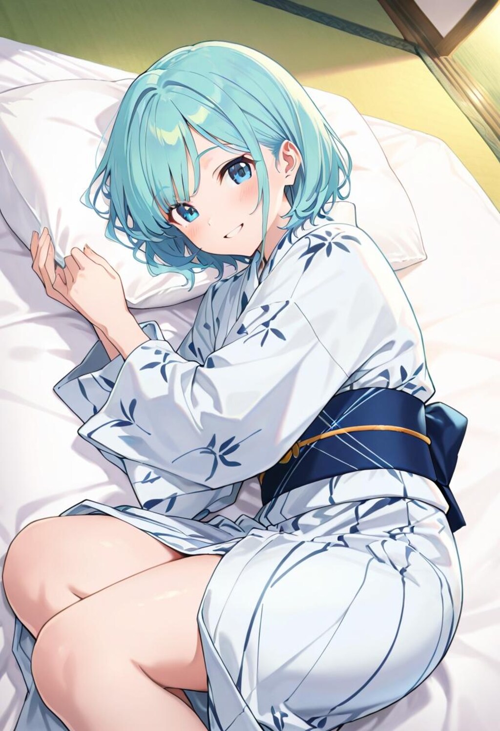 緑髪浴衣娘（608）