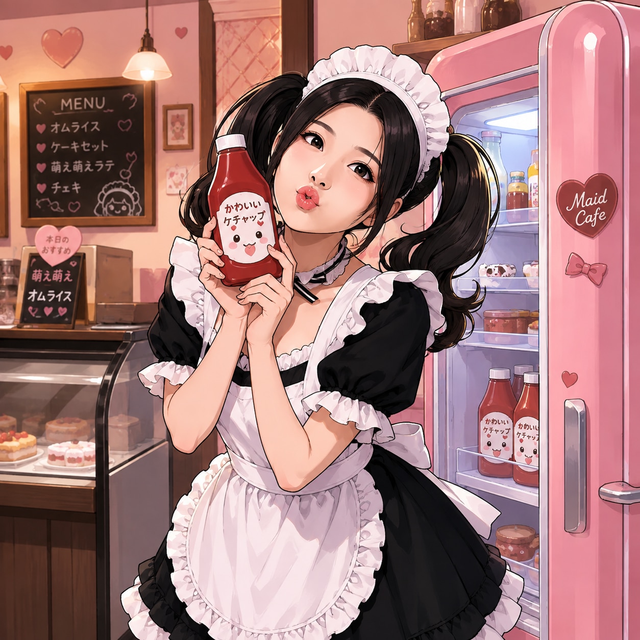 メイドちゃん×ケチャップ🍅 | の人気AIイラスト・グラビア