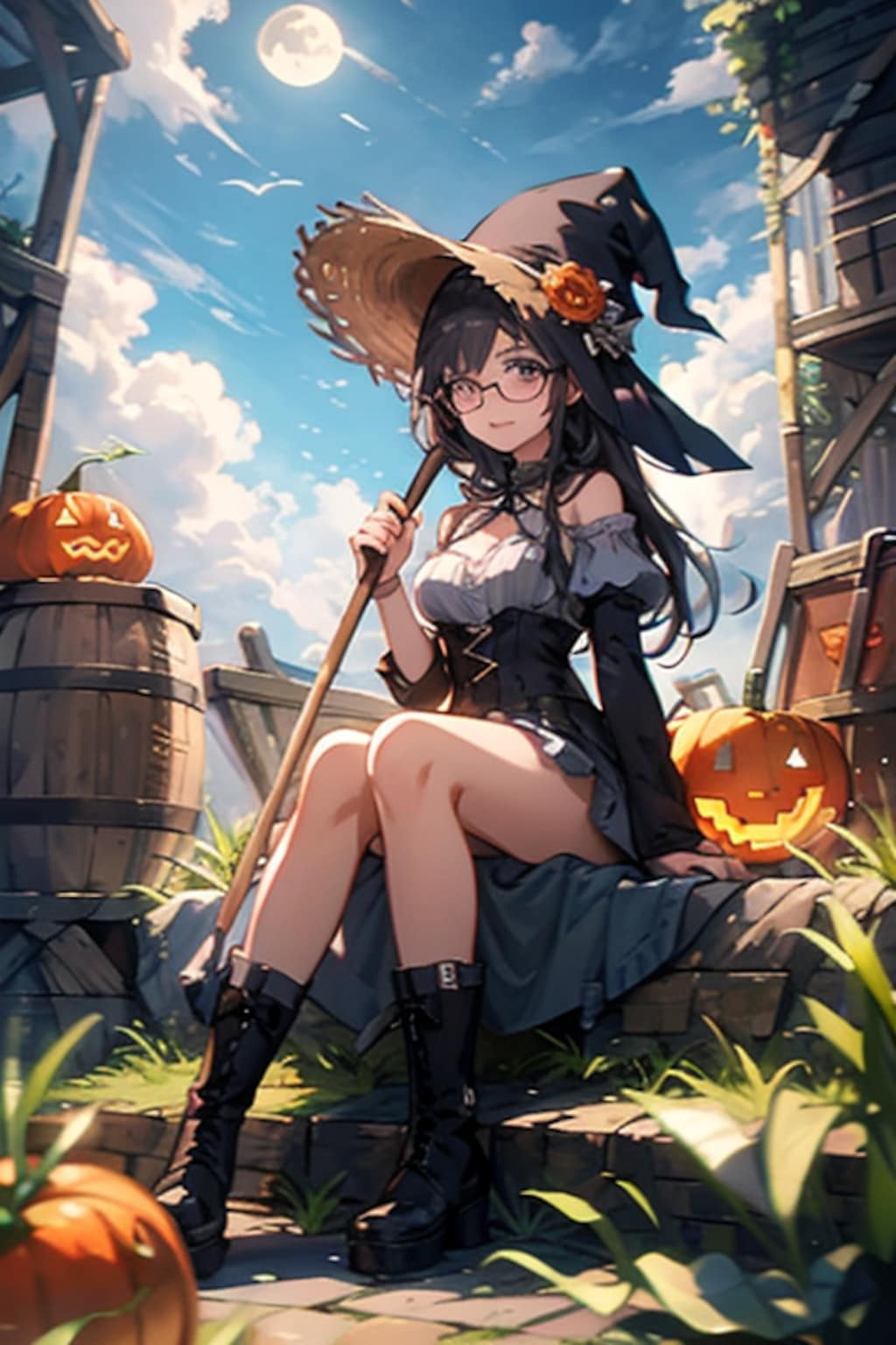 ハロウィンの魔女