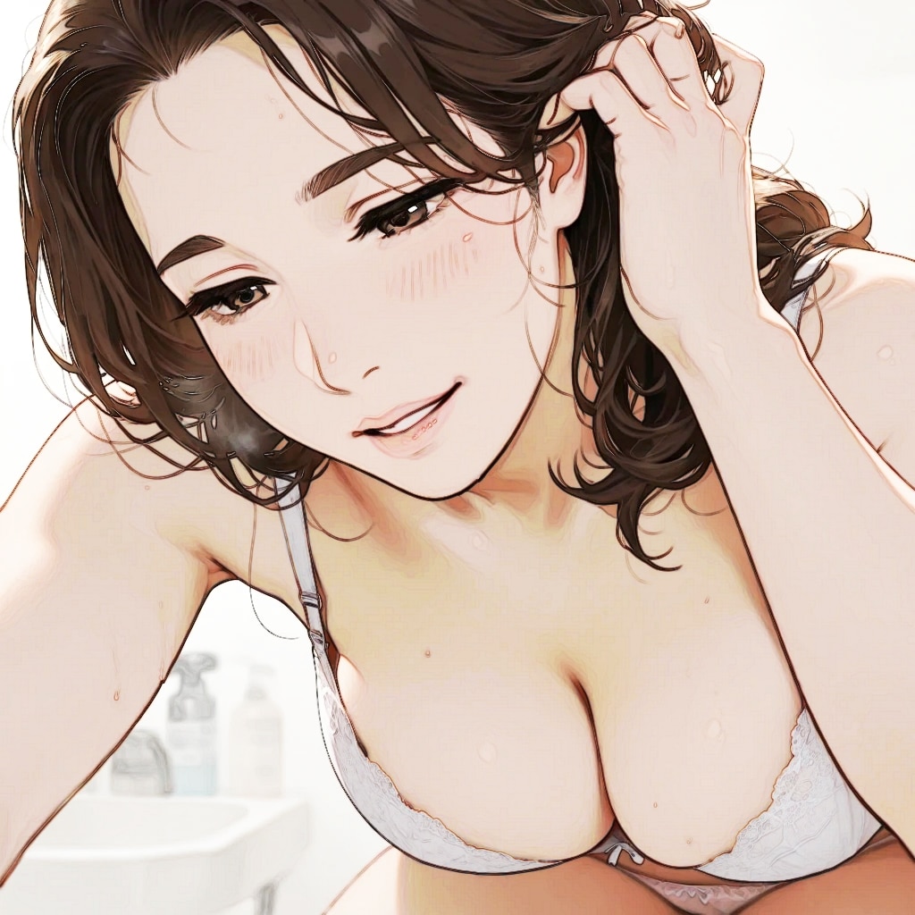 ポッチャリ熟女のご奉仕（水彩仕上）