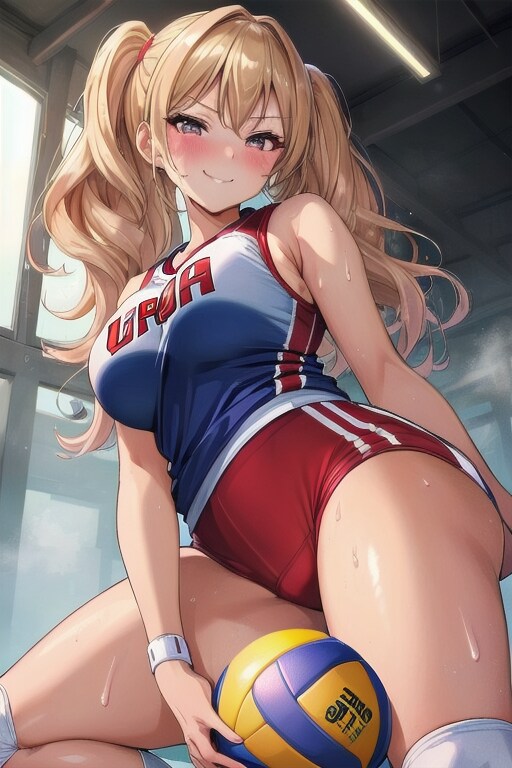 ドヤ顔ギャルバレー部員