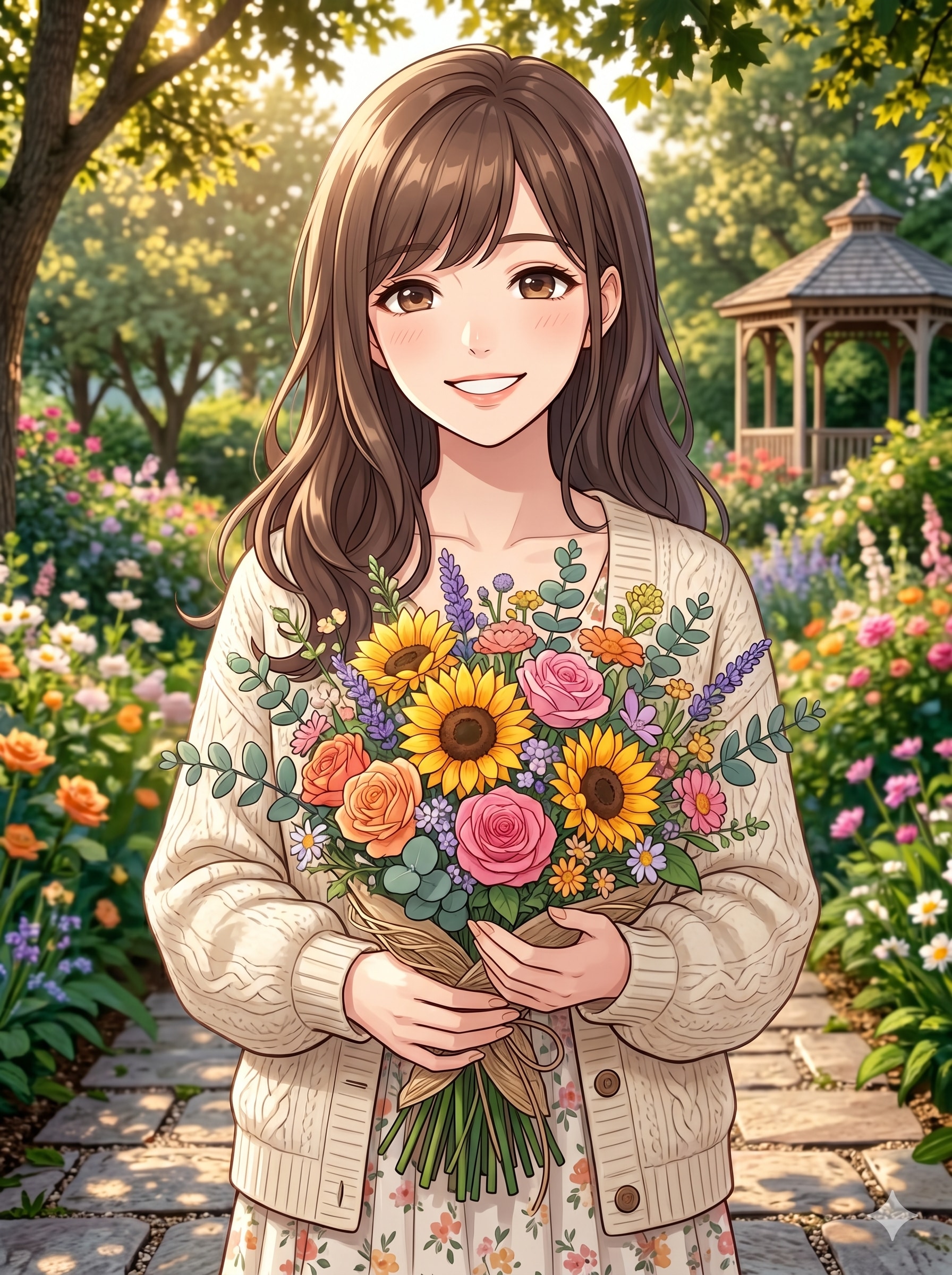 花束の女性 | の人気AIイラスト・グラビア