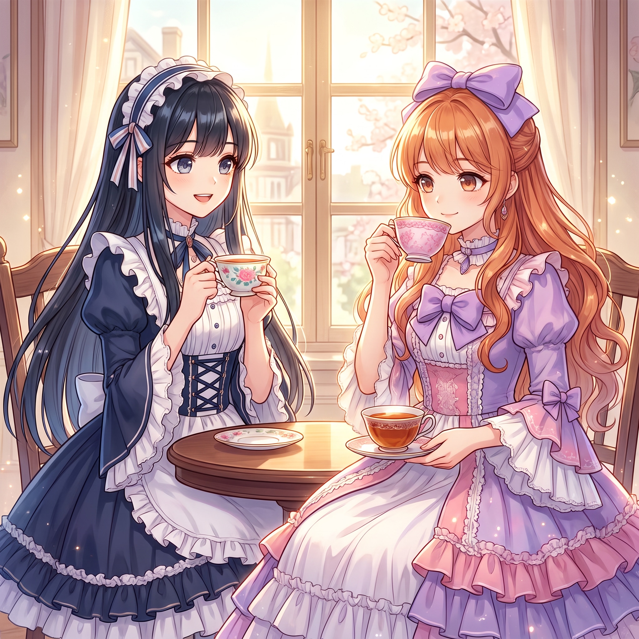 双姫紅茶絵巻 | の人気AIイラスト・グラビア
