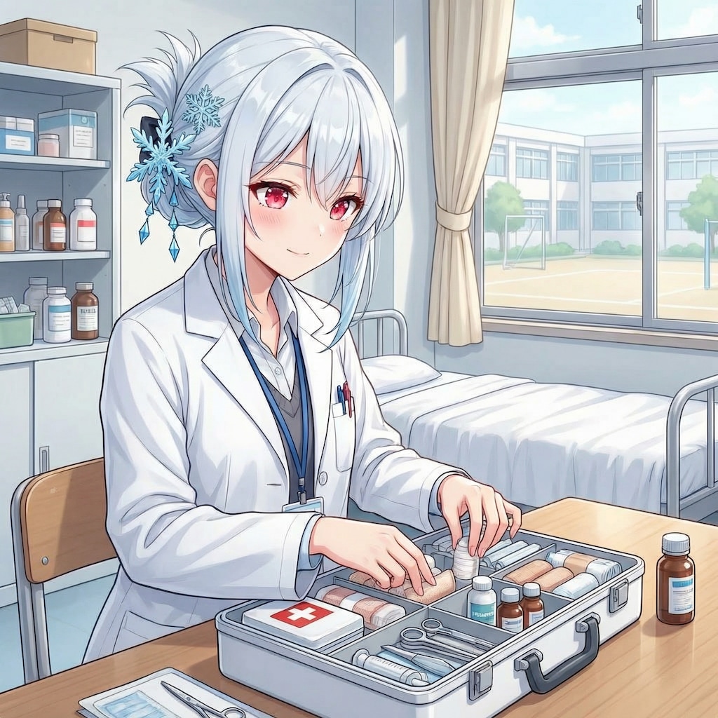 1日保健室の先生の雪女さん