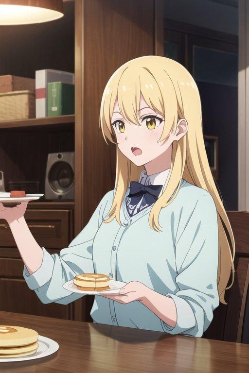 朝のパンケーキ