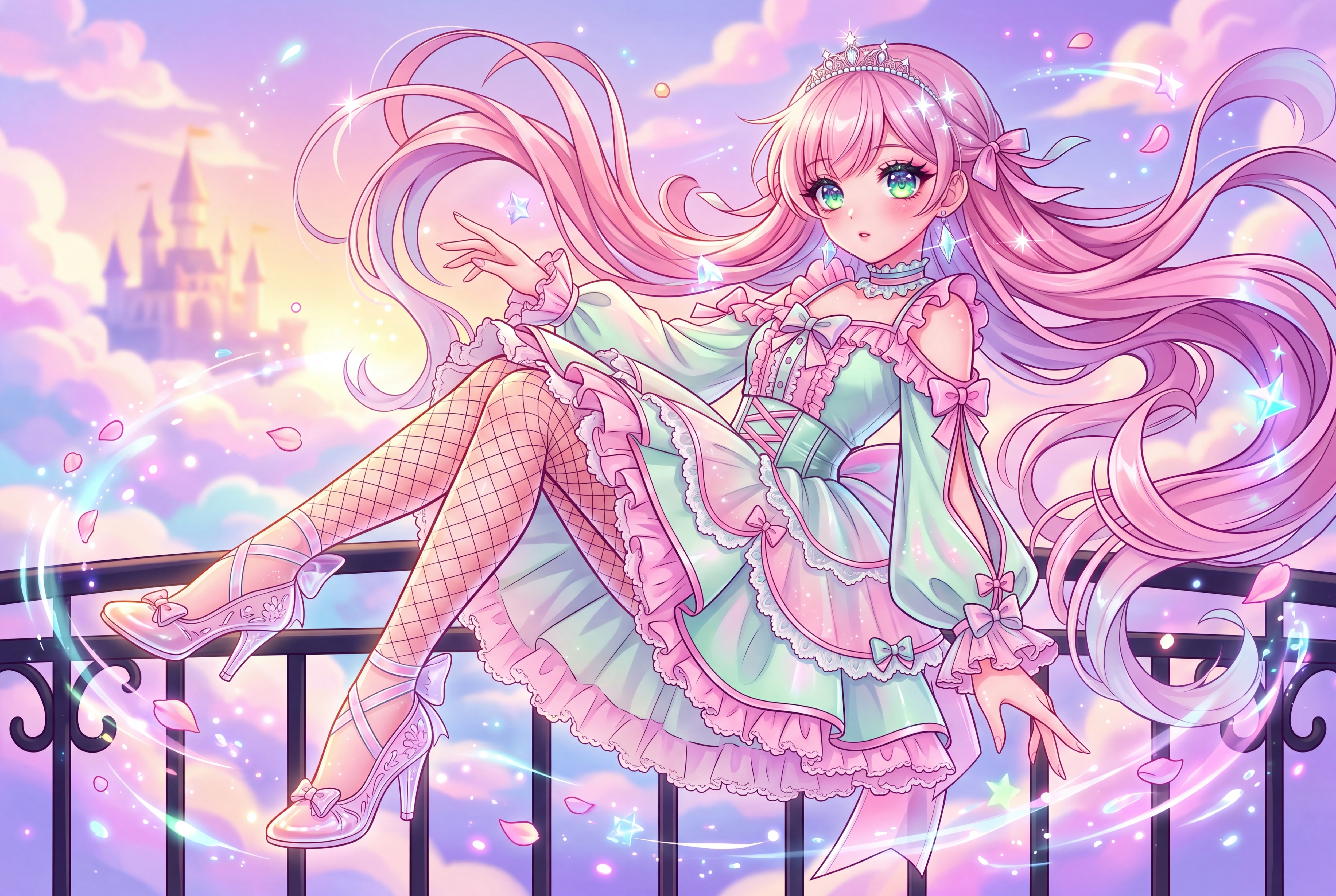 綿雲の城と甘夢の乙女 | の人気AIイラスト・グラビア