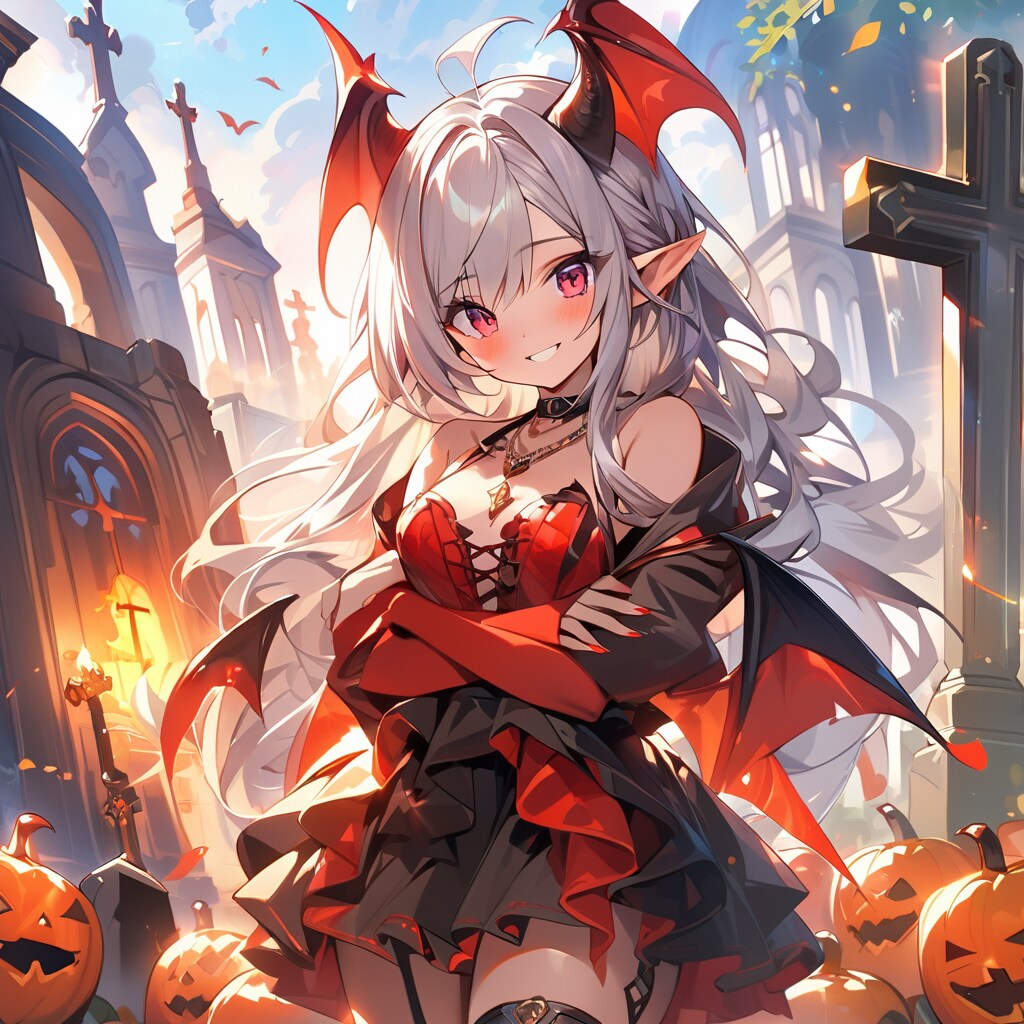 ハロウィンの日にアンデッドを召喚したダークエルフ