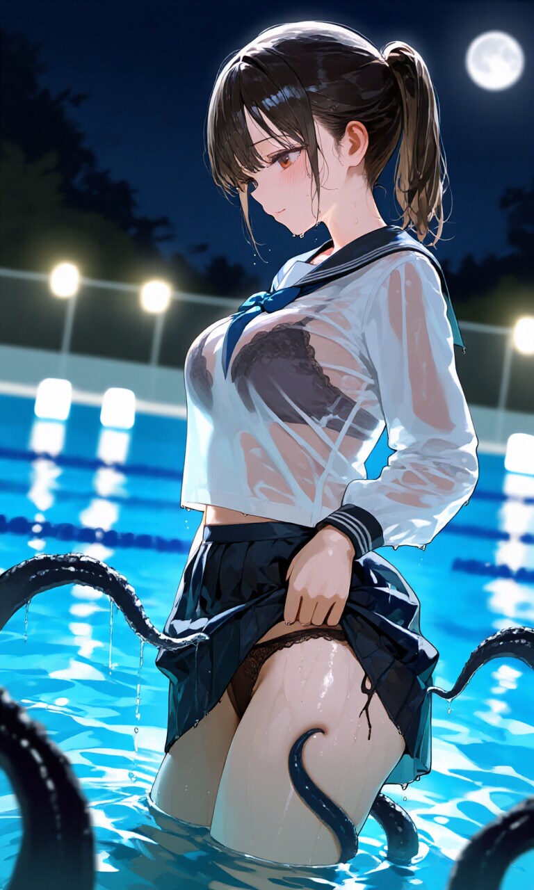 挿入ってない触手