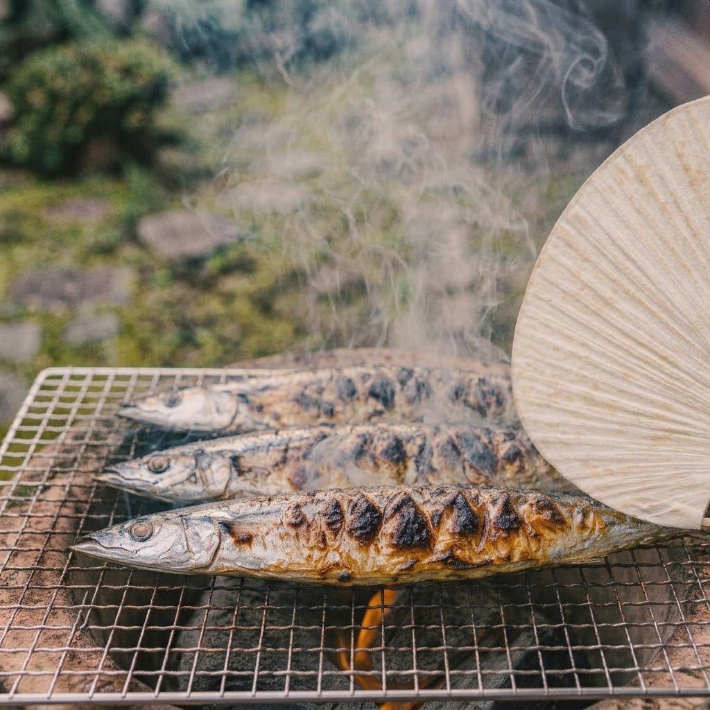 サンマが焼けるにおいに抗える者がいるかな？ | の人気AIイラスト・グラビア