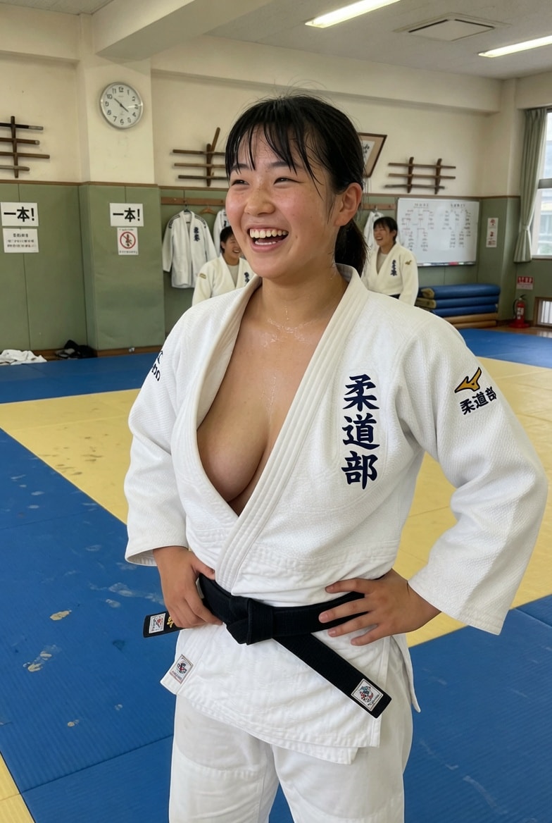 ４日の女子柔道部員