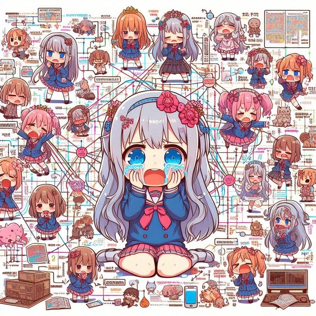 次クールのアニメの相関図