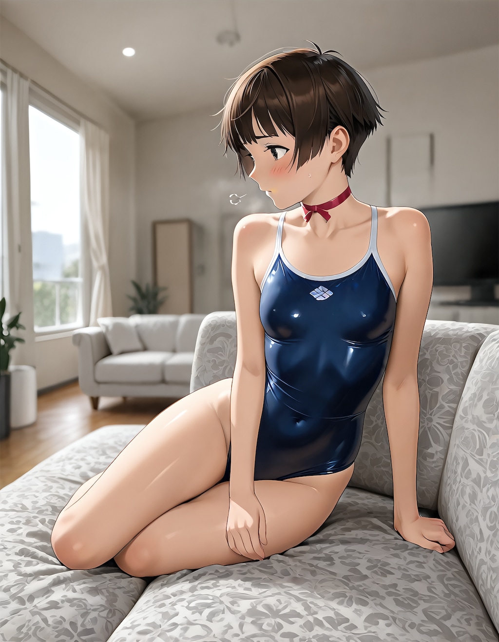 おウチでスク水