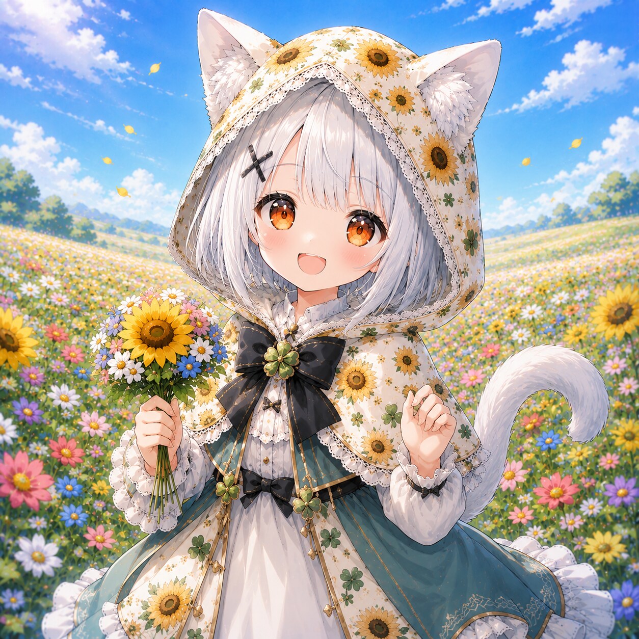 フロルと美しい花々 | の人気AIイラスト・グラビア