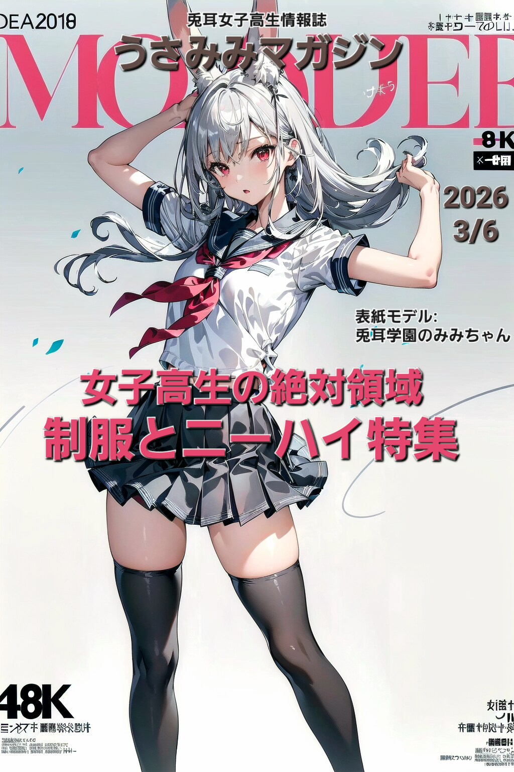 兎耳女子高生情報誌「うさみみマガジン」新刊📕✨