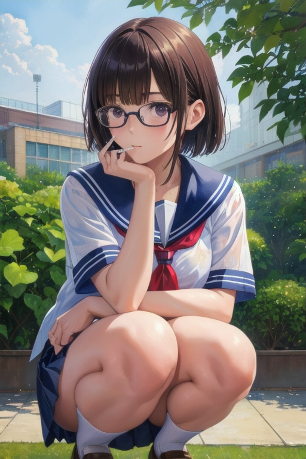 喫煙女子高生