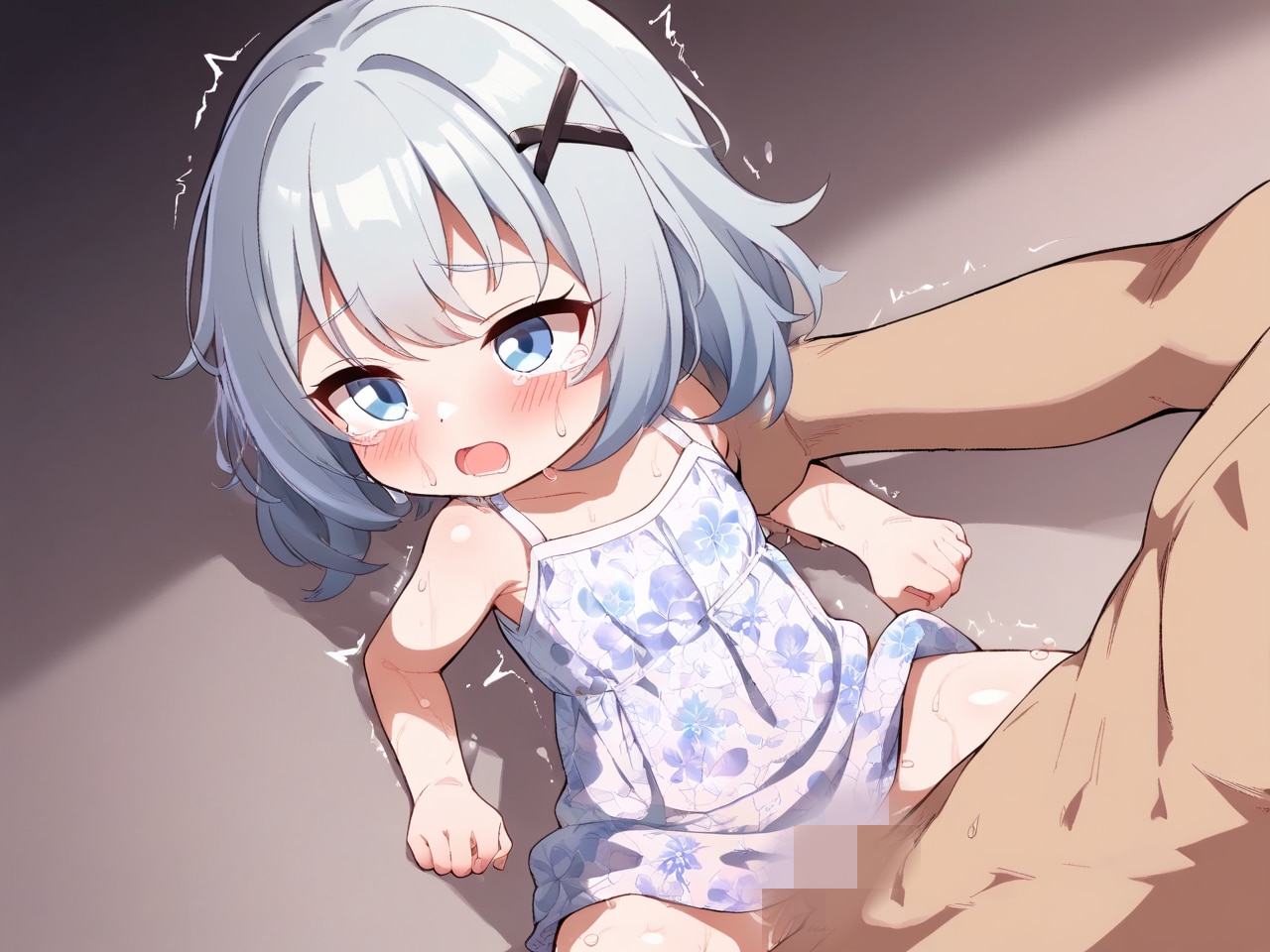 花柄ワンピの子