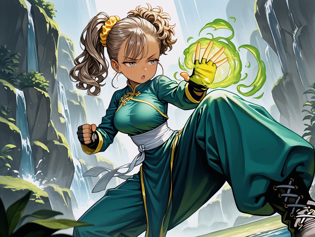 飛び道具を相殺する武闘家